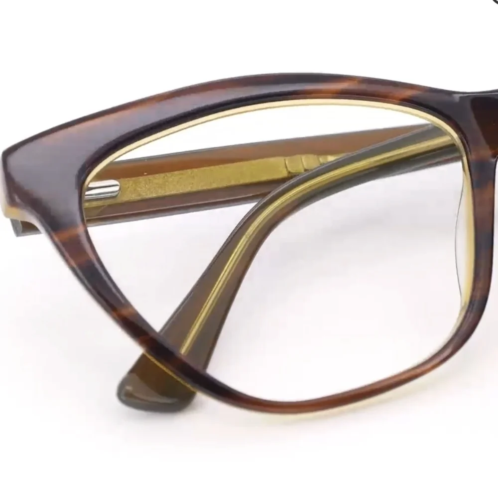 Clear cateye shape glasses for fashion